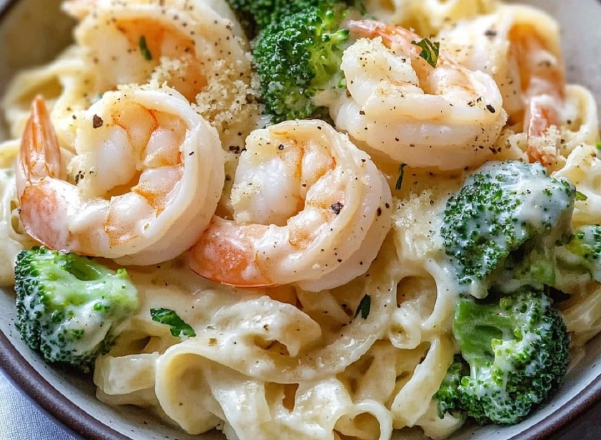 Broccoli Shrimp Alfredo