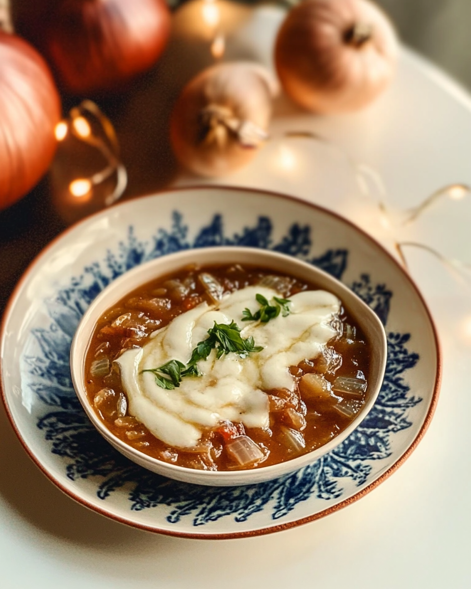 French Onion and Garlic Soup