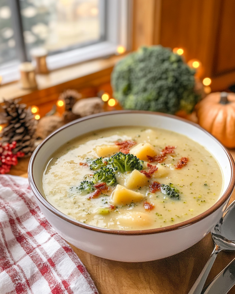 Loaded Broccoli and Potato Soup