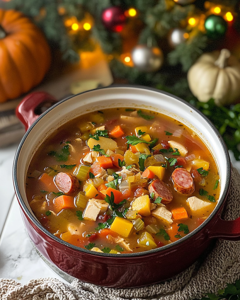 Turkey Kielbasa and Vegetable Soup