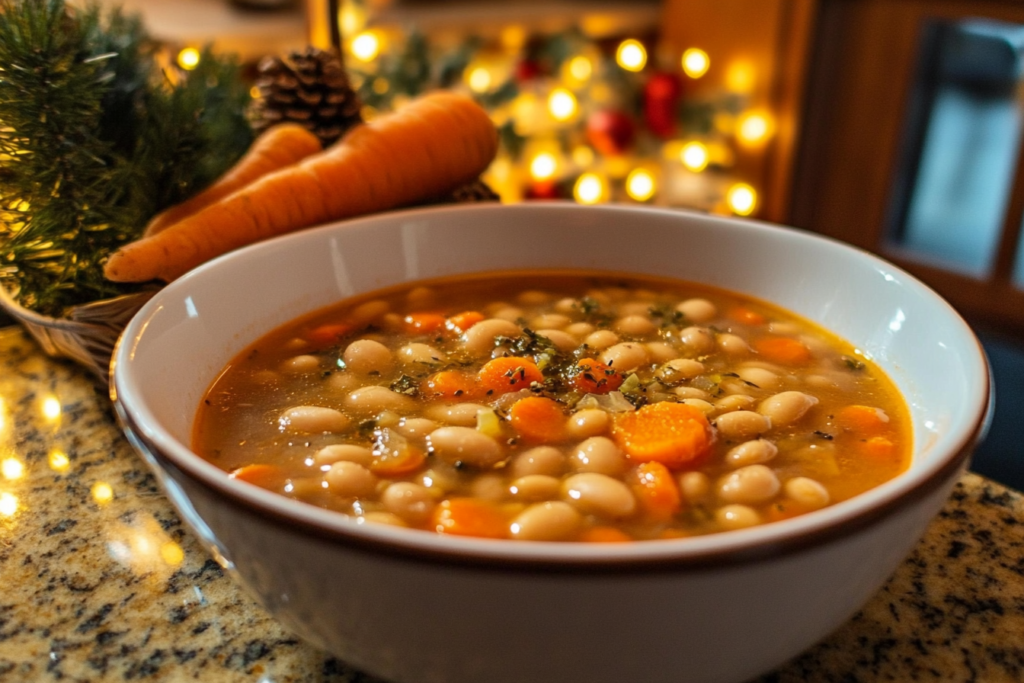 Northern Bean Soup with Carrots